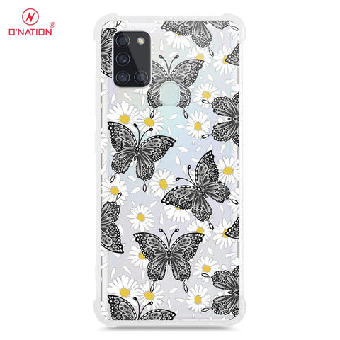 Samsung Galaxy A21s Cover - O'Nation Butterfly Dreams Series - 9 Designs - Clear Phone Case - Soft Silicon Borders