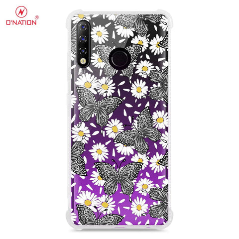 Tecno Spark 4 Cover - O'Nation Butterfly Dreams Series - 9 Designs - Clear Phone Case - Soft Silicon Borders