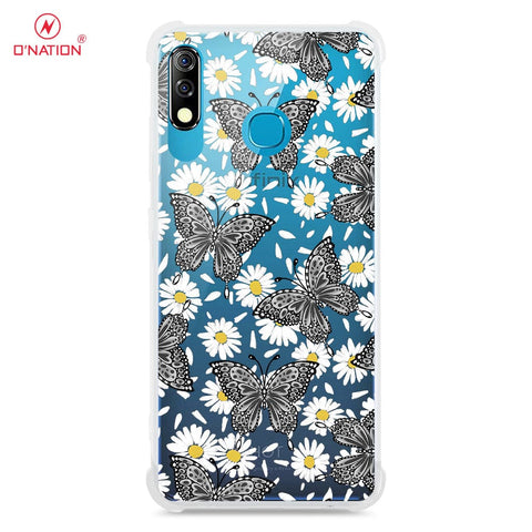 Infinix Hot 8 Lite Cover - O'Nation Butterfly Dreams Series - 9 Designs - Clear Phone Case - Soft Silicon Borders