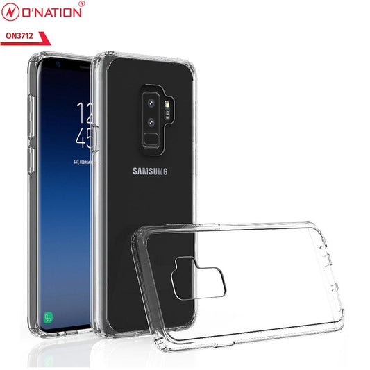 Samsung Galaxy S9 Plus Cover  - ONation Crystal Series - Premium Quality Clear Case No Yellowing Back With Smart Shockproof Cushions