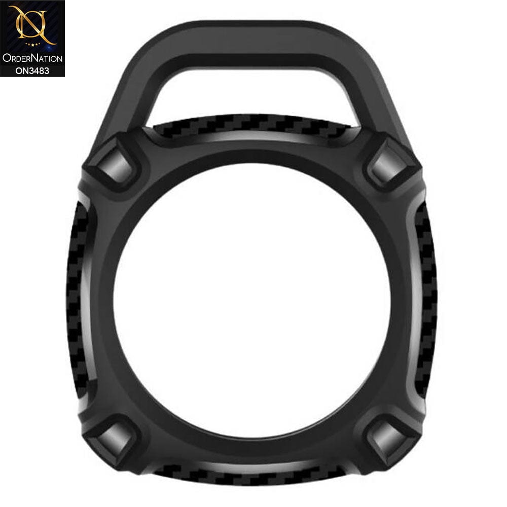 Black - Apple AirTag Case Quad Element Series AirTag Protection Holder Soft Case (Apple Tag Not Included)