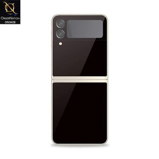 Samsung Galaxy Z Flip 3 5G Protector - Black - Classy Ultra Thin Glassy Tempered Glass Back Protector