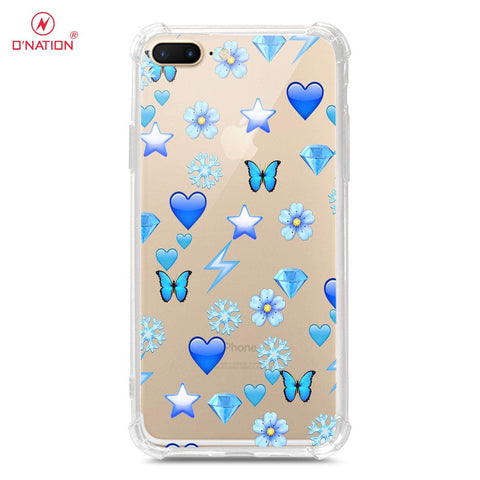 iPhone 8 Plus / 7 Plus Cover - O'Nation Butterfly Dreams Series - 9 Designs - Clear Phone Case - Soft Silicon Borders
