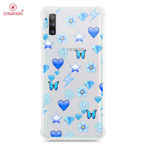 Samsung galaxy A70s Cover - O'Nation Butterfly Dreams Series - 9 Designs - Clear Phone Case - Soft Silicon Borders