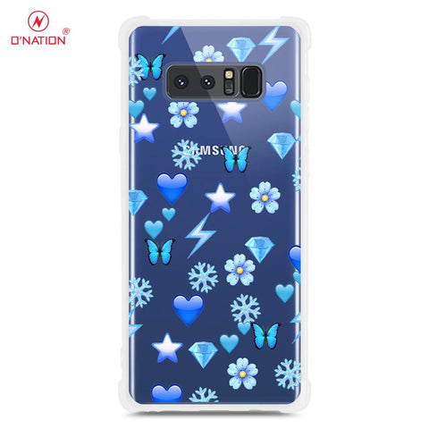 Samsung Galaxy Note 8 Cover - O'Nation Butterfly Dreams Series - 9 Designs - Clear Phone Case - Soft Silicon Borders