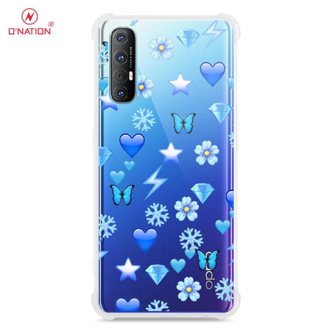 Oppo Reno 3 Pro Cover - O'Nation Butterfly Dreams Series - 9 Designs - Clear Phone Case - Soft Silicon Borders