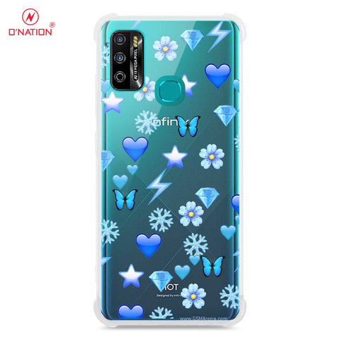 Infinix Hot 9 Play Cover - O'Nation Butterfly Dreams Series - 9 Designs - Clear Phone Case - Soft Silicon Borders