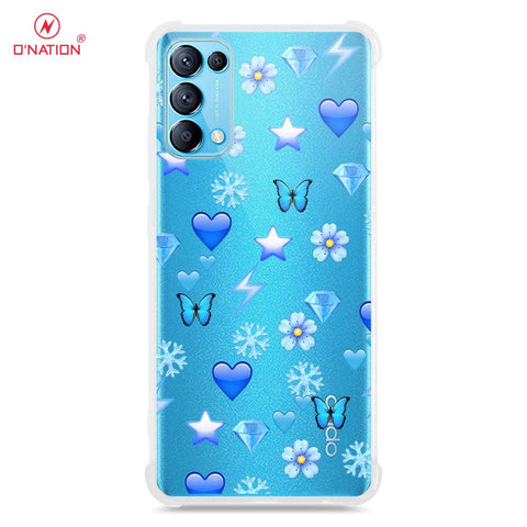 Oppo Reno 5 4G Cover - O'Nation Butterfly Dreams Series - 9 Designs - Clear Phone Case - Soft Silicon Borders