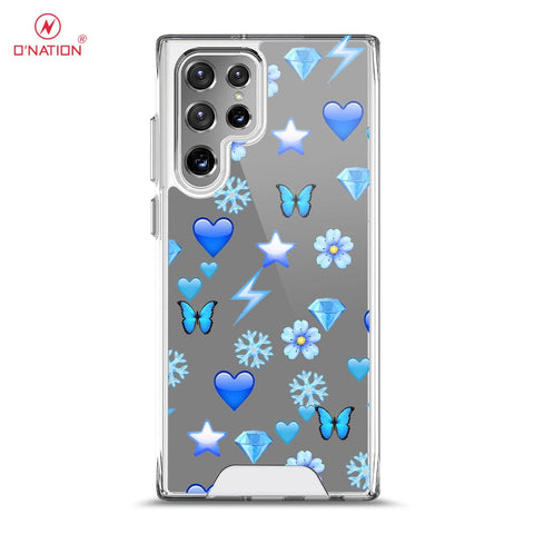 Samsung Galaxy S22 Ultra 5G Cover - O'Nation Butterfly Dreams Series - 9 Designs - Clear Phone Case - Soft Silicon Bordersx