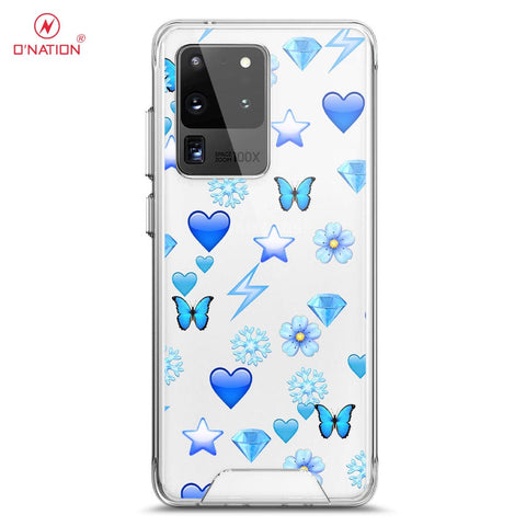 Samsung Galaxy S20 Ultra Cover - O'Nation Butterfly Dreams Series - 9 Designs - Clear Phone Case - Soft Silicon Borders