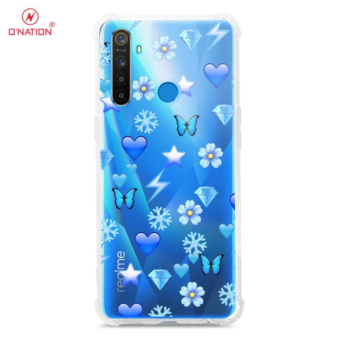 Realme 5s Cover - O'Nation Butterfly Dreams Series - 9 Designs - Clear Phone Case - Soft Silicon Borders