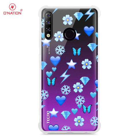 Tecno Spark 4 Cover - O'Nation Butterfly Dreams Series - 9 Designs - Clear Phone Case - Soft Silicon Borders