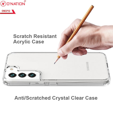 Samsung Galaxy S22 5G Cover  - ONation Crystal Series - Premium Quality Clear Case No Yellowing Back With Smart Shockproof Cushions