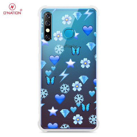 Infinix Hot 8 Cover - O'Nation Butterfly Dreams Series - 9 Designs - Clear Phone Case - Soft Silicon Borders
