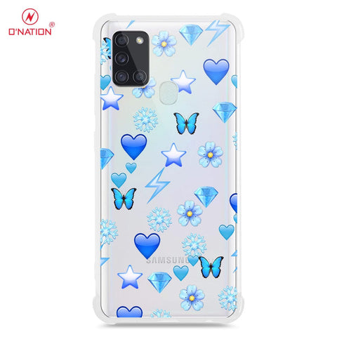 Samsung Galaxy A21s Cover - O'Nation Butterfly Dreams Series - 9 Designs - Clear Phone Case - Soft Silicon Borders