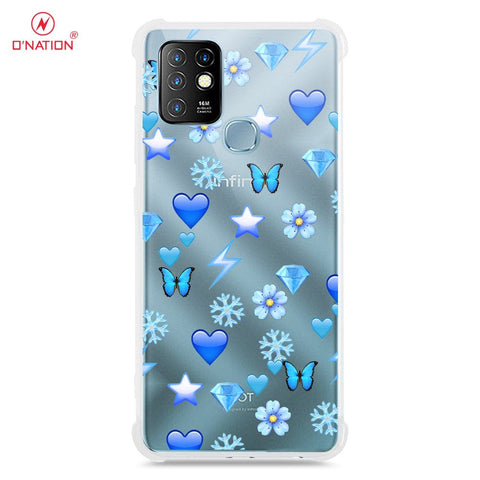 Infinix Hot 10 Cover - O'Nation Butterfly Dreams Series - 9 Designs - Clear Phone Case - Soft Silicon Borders