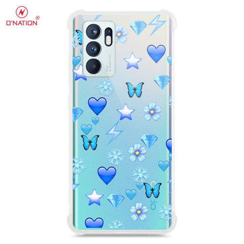 Oppo Reno 6 Cover - O'Nation Butterfly Dreams Series - 9 Designs - Clear Phone Case - Soft Silicon Borders