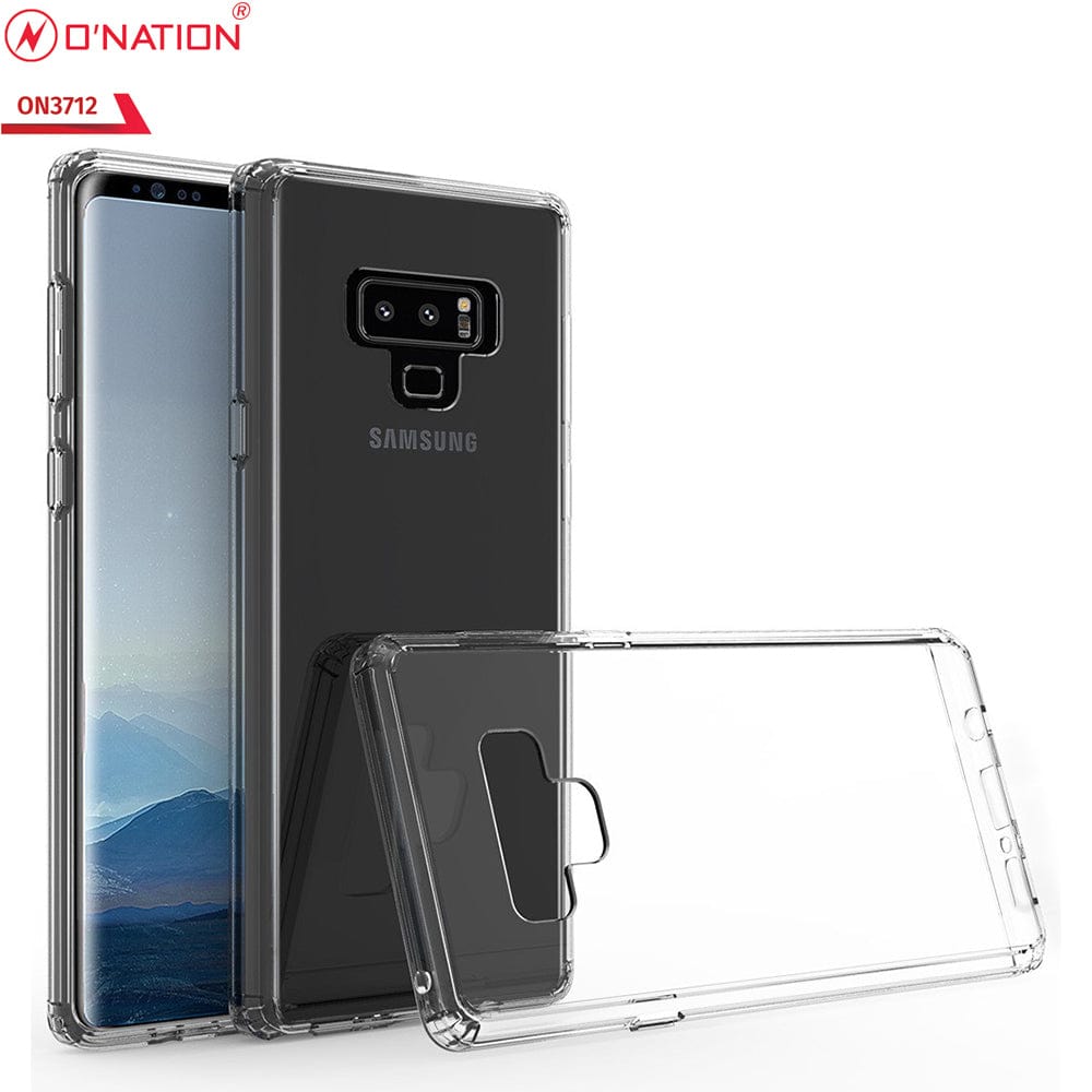 Samsung Galaxy Note 9 Cover  - ONation Crystal Series - Premium Quality Clear Case No Yellowing Back With Smart Shockproof Cushions