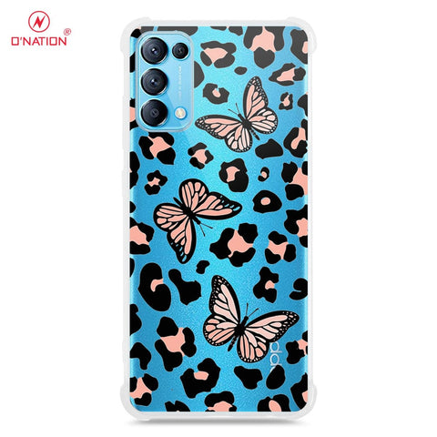 Oppo Reno 4 Cover - O'Nation Butterfly Dreams Series - 9 Designs - Clear Phone Case - Soft Silicon Borders