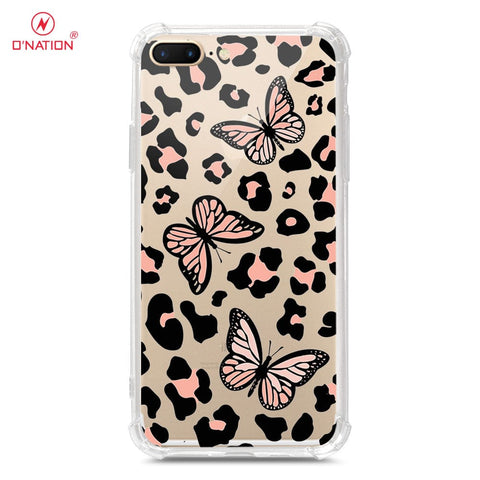 iPhone 8 Plus / 7 Plus Cover - O'Nation Butterfly Dreams Series - 9 Designs - Clear Phone Case - Soft Silicon Borders