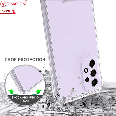 Samsung Galaxy A33 5G Cover  - ONation Crystal Series - Premium Quality Clear Case No Yellowing Back With Smart Shockproof Cushions