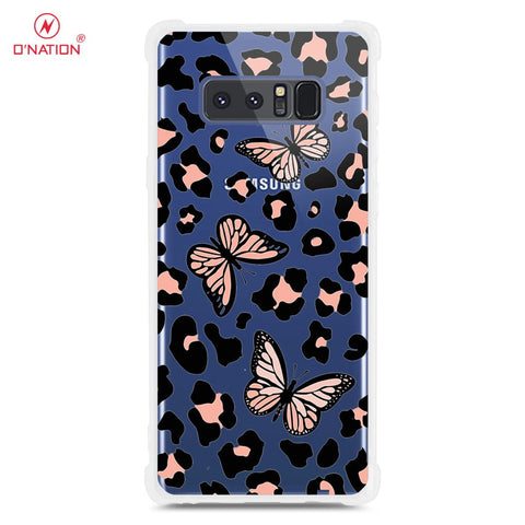 Samsung Galaxy Note 8 Cover - O'Nation Butterfly Dreams Series - 9 Designs - Clear Phone Case - Soft Silicon Borders