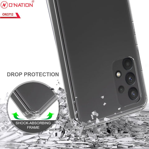 Samsung Galaxy A32 Cover  - ONation Crystal Series - Premium Quality Clear Case No Yellowing Back With Smart Shockproof Cushions