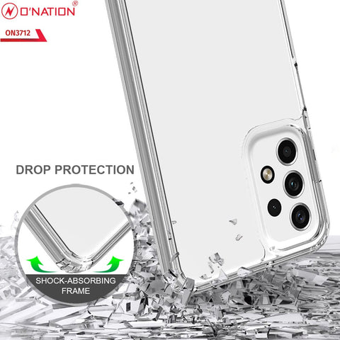 Samsung Galaxy A23 4G Cover  - ONation Crystal Series - Premium Quality Clear Case No Yellowing Back With Smart Shockproof Cushions