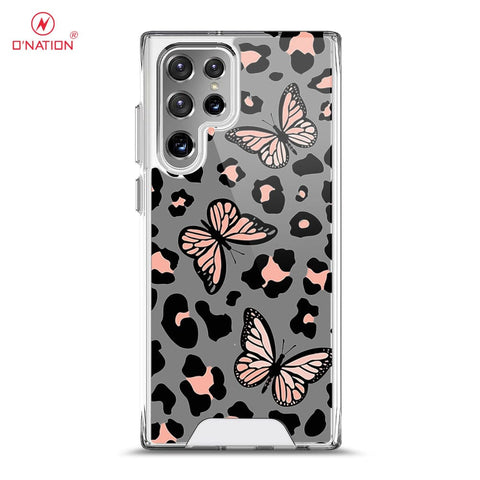Samsung Galaxy S22 Ultra 5G Cover - O'Nation Butterfly Dreams Series - 9 Designs - Clear Phone Case - Soft Silicon Bordersx