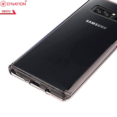 Samsung Galaxy Note 8 Cover  - ONation Crystal Series - Premium Quality Clear Case No Yellowing Back With Smart Shockproof Cushions