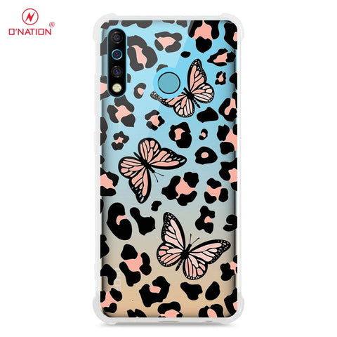 Tecno Camon 12 Cover - O'Nation Butterfly Dreams Series - 9 Designs - Clear Phone Case - Soft Silicon Borders
