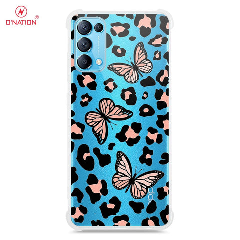 Oppo Reno 5 4G Cover - O'Nation Butterfly Dreams Series - 9 Designs - Clear Phone Case - Soft Silicon Borders
