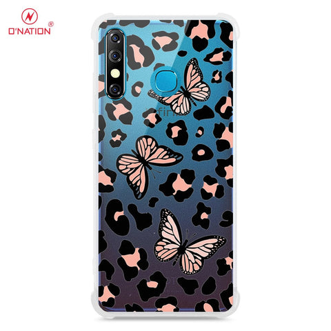 Infinix Hot 8 Cover - O'Nation Butterfly Dreams Series - 9 Designs - Clear Phone Case - Soft Silicon Borders