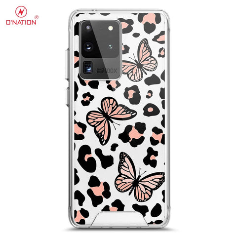 Samsung Galaxy S20 Ultra Cover - O'Nation Butterfly Dreams Series - 9 Designs - Clear Phone Case - Soft Silicon Borders