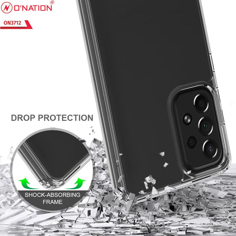 Samsung Galaxy A73 5G Cover  - ONation Crystal Series - Premium Quality Clear Case No Yellowing Back With Smart Shockproof Cushions