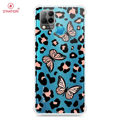 Infinix Hot 10T Cover - O'Nation Butterfly Dreams Series - 9 Designs - Clear Phone Case - Soft Silicon Borders