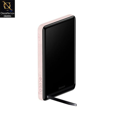 Baseus Magnetic Bracket Wireless 10,000mah Power Bank 20W - Pink