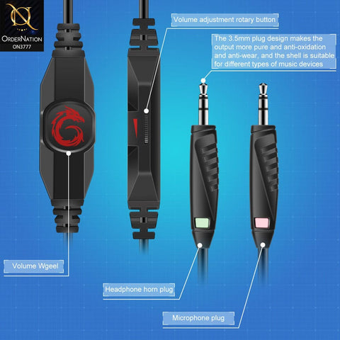 A1S gaming headphones light weight headphones 3.5mm plug good quality over head headsets PC headphones ( With Wire Headphone )