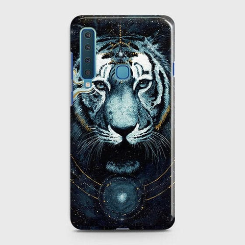 Samsung Galaxy A9 2018 Cover - Vintage Galaxy Tiger Printed Hard Case with Life Time Colors Guarantee