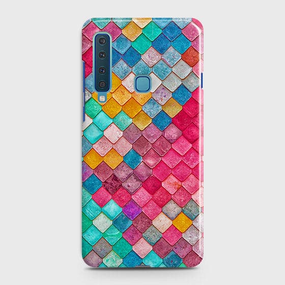 Samsung Galaxy A9 2018 Cover - Chic Colorful Mermaid Printed Hard Case with Life Time Colors Guarantee