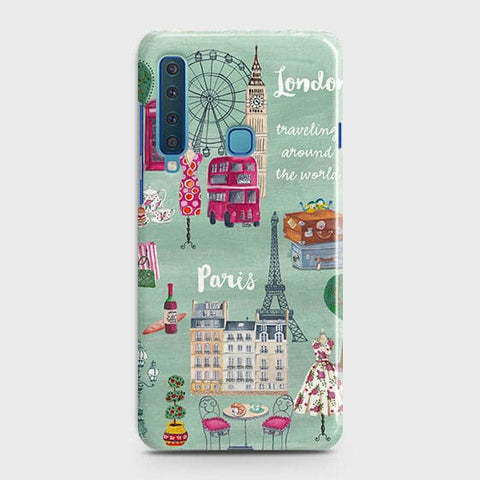 Samsung Galaxy A9 2018 Cover - Matte Finish - London, Paris, New York ModernPrinted Hard Case with Life Time Colors Guarantee
