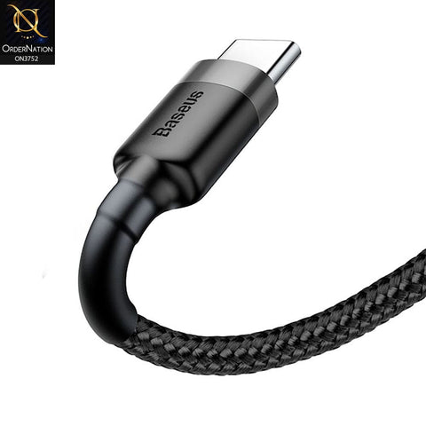 Baseus Cafule USB to Type-C QC3.0 Nylon Braided Wire 3A 1M (CATKLF-BG1)