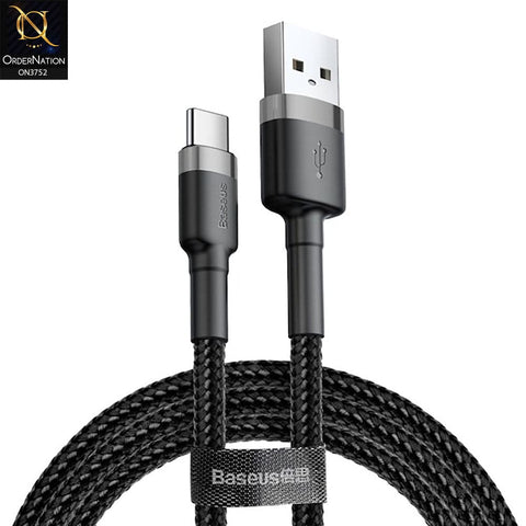 Baseus Cafule USB to Type-C QC3.0 Nylon Braided Wire 3A 1M (CATKLF-BG1)