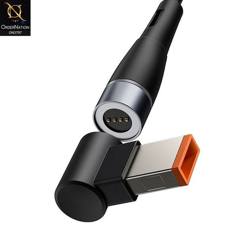 Baseus Zinc Magnetic Series  Laptop Charging Cable Type C to DC Square Port 100W 2m (CATXC-U01)
