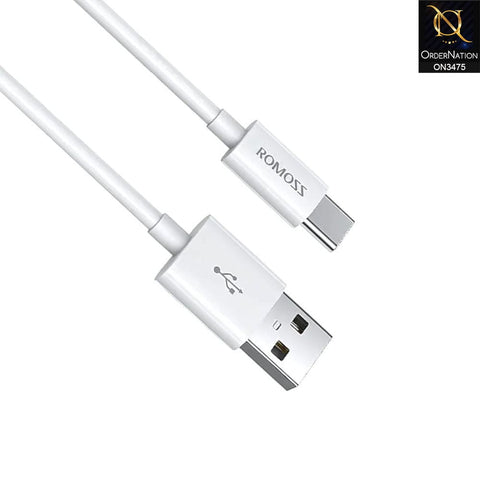 White - ROMOSS CB308 Type C Cable 1M