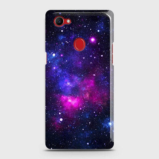 Oppo F7 Youth / Realme 1 Cover - Dark Galaxy Stars Modern Printed Hard Case with Life Time Colors Guarantee