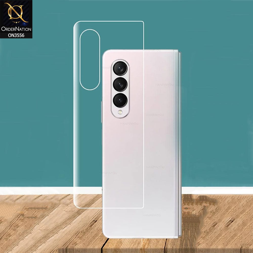 Samsung Galaxy Z Fold 4 5G Protector - 360° Transparent Unbreakable Protective Film Sticker Cover only Back