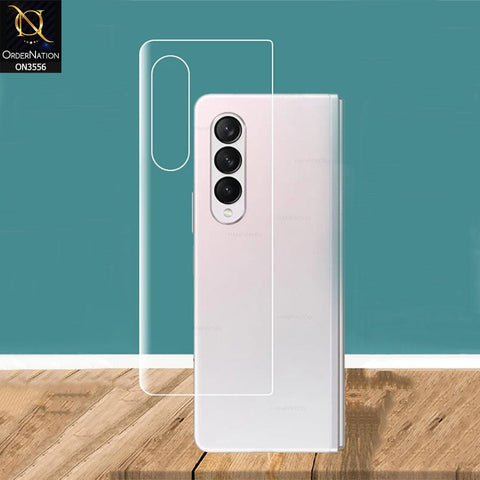 Samsung Galaxy Z Fold 4 5G Protector - 360° Transparent Unbreakable Protective Film Sticker Cover only Back