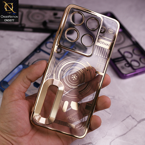 Infinix Note 30 - Purple -  New Design Electroplating Soft TPU Cases With Camera Protection