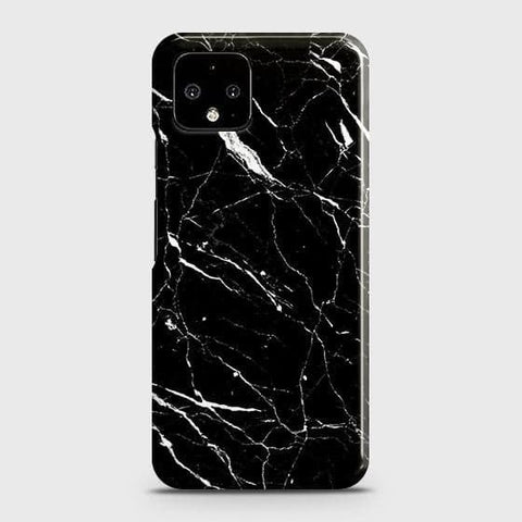 Google Pixel 4 XL Cover - Trendy Black Marble Printed Hard Case with Life Time Colors Guarantee